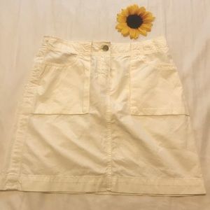 🎉 J.crew white mini skirt